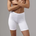 Women’s mid-thigh long leg panties in stretch cotton
