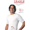 Maglia uomo a manica corta Girocollo in Lana e Cotone Leable