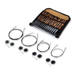 Natural wooden circular knitting needles set 4.0-10.0mm