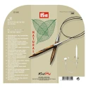 Set ferri maglia circolari in legno con punte da 4,00 a 10,00 e filo intercambiabili - 223800 Prym