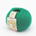 Witico virgin wool blend, 50 g ball of yarn. Silke - colour 243 Emerald Green