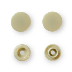 Prym Colour Snaps non-sew press fasteners 12.4mm beige