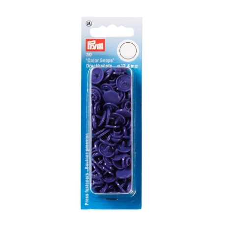 Prym Colour Snaps 12.4mm violet press fasteners