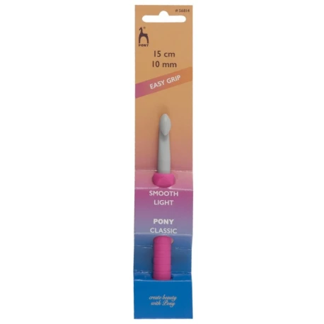Pony Easy Grip Uncinetto ergonomico 10,0 mm - 56814 Pony