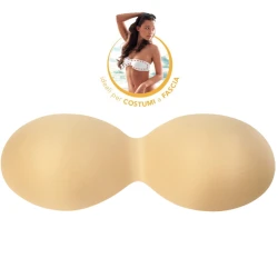 Light anatomical bandeau cups for swimwear - seamless