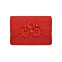 DIY kit Felt tablet case with flower - Complete set in red - KFR04/8 Miola