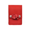DIY kit Felt smartphone case with bow - Complete set in red - KFR05/4 Miola