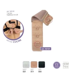 Prolunga per Reggiseno 20mm 1 Gancio - 167.01 Marbet