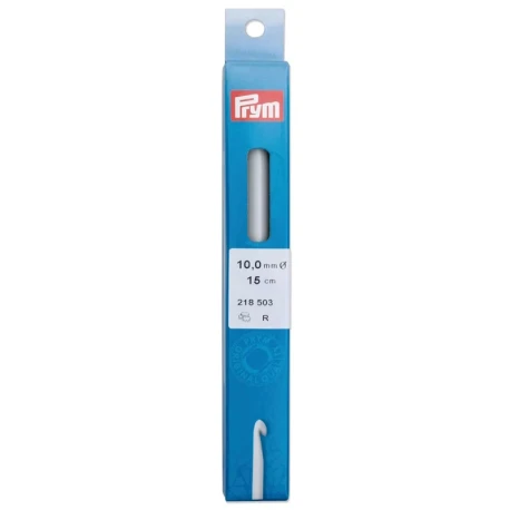 10.00 mm plastic crochet hook for wool - 218503 Prym