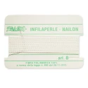 Nylon bead string 1mm No. 8 with needle for knotting