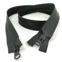 Rubber-coated waterproof zip 100cm divisible with double-slider
