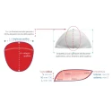 Armani-style raglan shoulder pads for overlapped sleeves