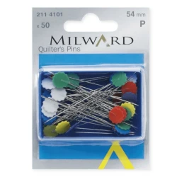 Quilting and patchwork pins with flower-shaped plastic heads - 2114101 Milward