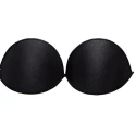 Lightweight, breathable polyester cups for dresses and brassieres, edged in cool cotton