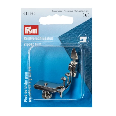 Zipper fastener foot for sewing machine - 611975 Prym