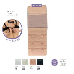 35mm Bra Extension with 2 Hooks - 167.03 Marbet