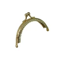 Chiusura per borsellino clic clac tondini argento - MA159 M.A.S.