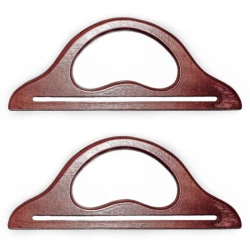 Manici per borse con fessura in legno naturale 27cm - MA110 Mas