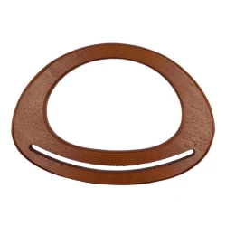 Manici per borse ovali con fessura in legno naturale 18cm - MA111 Mas