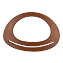 Manici per borse ovali con fessura in legno naturale 18cm - MA111 Mas
