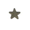 Small embroidered star iron-on patch appliqué