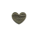 Cuore piccolo patch ricamata e termoadesiva - Modidea