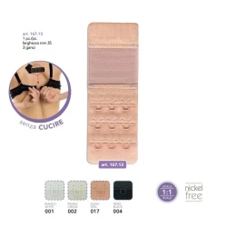 Prolunga per Reggiseno 35mm 3 Ganci - 167.13 Marbet