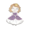 Principessa ballerina patch glitter ricamata - Modidea