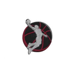 Basketball simil Jordan patch piccola ricamata e termoadesiva - Modidea