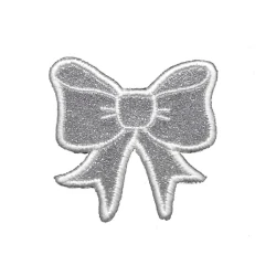 Fiocco ricamato patch glitter termoadesiva - Modidea 2