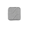 Square plain-coloured iron-on patch