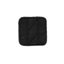Square plain-coloured iron-on patch