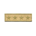 Stelle gradi militare patch ricamata e termoadesiva - Modidea
