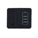 Battery Life patch rettangolare ricamata e termoadesiva - Modidea