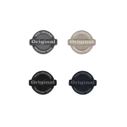 Small round 100% original embroidered iron-on patch