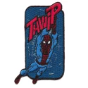Spider-Man rectangular embroidered iron-on patch 4x8 cm
