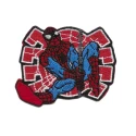 Spider-Man on red background  iron-on embroidered patch