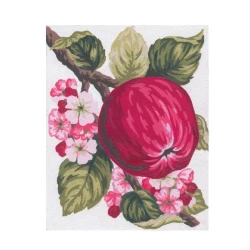 Apple and flower half stitch needlepoint kit 2