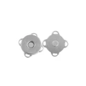 15mm silver sew-on magnetic clasp suitable for bags