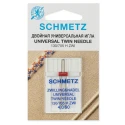 Aghi per macchina gemelli UNIVERSALI per cuciture doppie e decorative 90 - 4mm - Schmetz