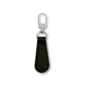 Black leatherette zip puller with hook