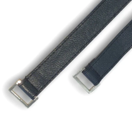 Manici per borse in vera pelle da 40cm con ganci rettangolari - MA181C Mas