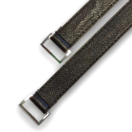 Manici per borse in vera pelle da 40cm con ganci rettangolari - MA181C Mas