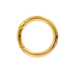 Moschettoni tondi apribili con sicura a molla Ø 3cm - Oro FF432 Benox