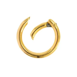 Moschettoni tondi apribili con sicura a molla Ø 3cm - Oro FF432 Benox 2