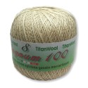 Crochet yarn Magnum Titan Wool 100% Egyptian Cotton Makò Ecru