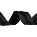 Cerniera Lampo a metraggio spirale plastica in Nylon Catena Continua nera
