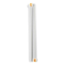 Single-pointed knitting needles, plastic, 40cm, 9.00mm, grey - 218231 Prym 2