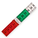 Tricolour tape measure 150cm with cm and inch scale