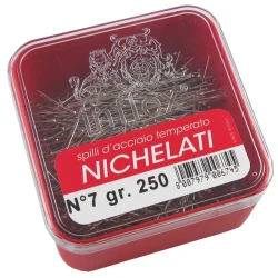 INFLEX nickel-plated tempered steel pins, 250 g - Leone dell'era